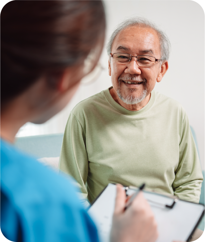 Doctor and patient consultation